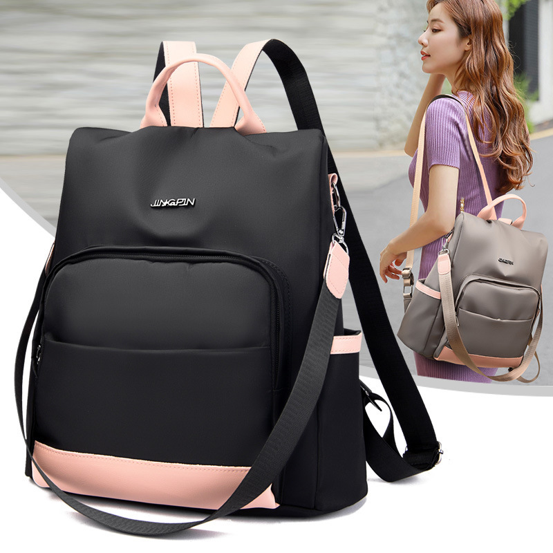 2022 New Fashion Casual Oxford Cloth Backpack Lightweight Simple Commuter Backpack Large Capacity Travel Bag