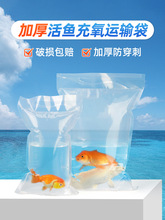 冲氧装活鱼袋子水族打包袋充氧气观赏鱼打氧袋水产运输透明塑料袋