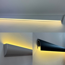 LED发光顶角线石膏线条灯 免开槽腰线灯氛围灯带背景墙角洗墙灯槽