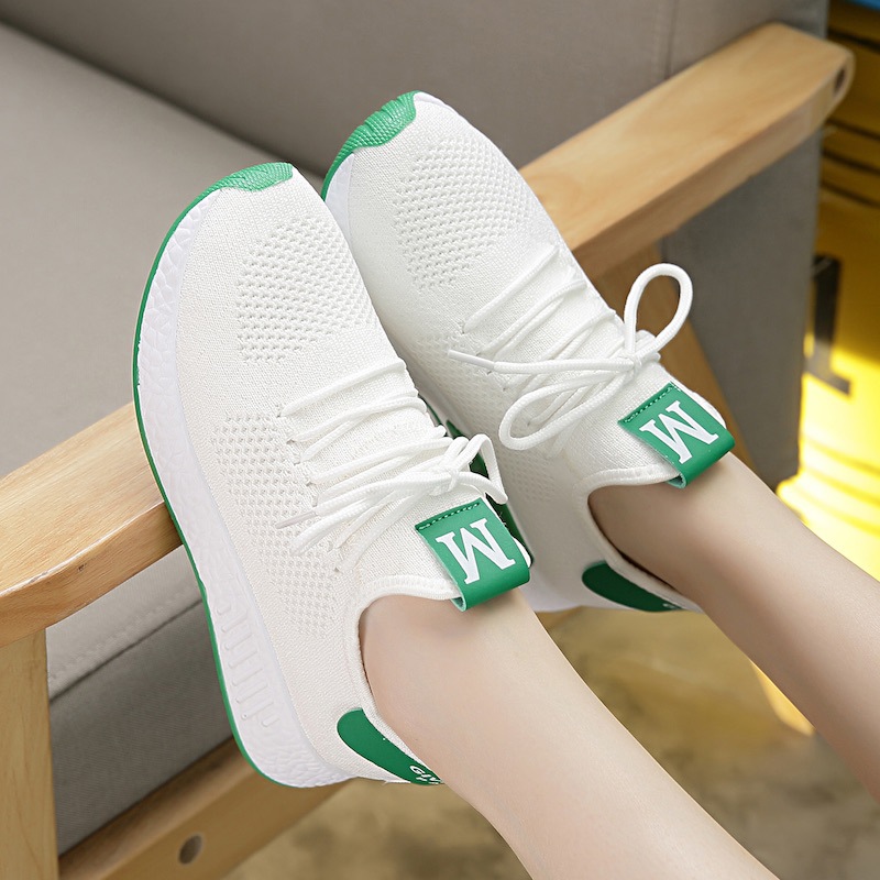 Customized Little Daisy Mesh Surface Shoes Women's Old Beijing Cloth Shoes Korean Style Sneaker Casual Breathable Running Mesh Shoes Mesh Surface Shoes Slip-on