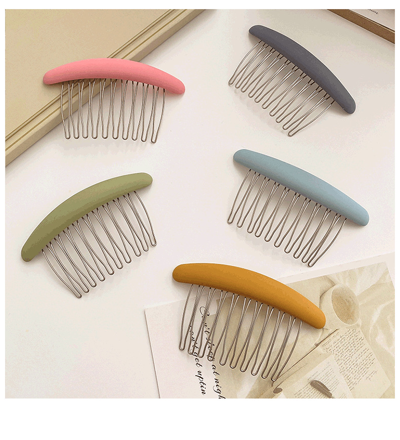 韩国倒插发梳插梳无痕发夹韩系少女感甜美刘海夹发卡发饰韩式梳子