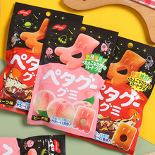 日本进口食品可乐味桃子味软糖休闲儿童小零食糖果50g
