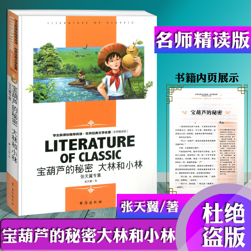 宝葫芦的秘密大林和小林张天翼专集名师精读版中小学生必读正版书