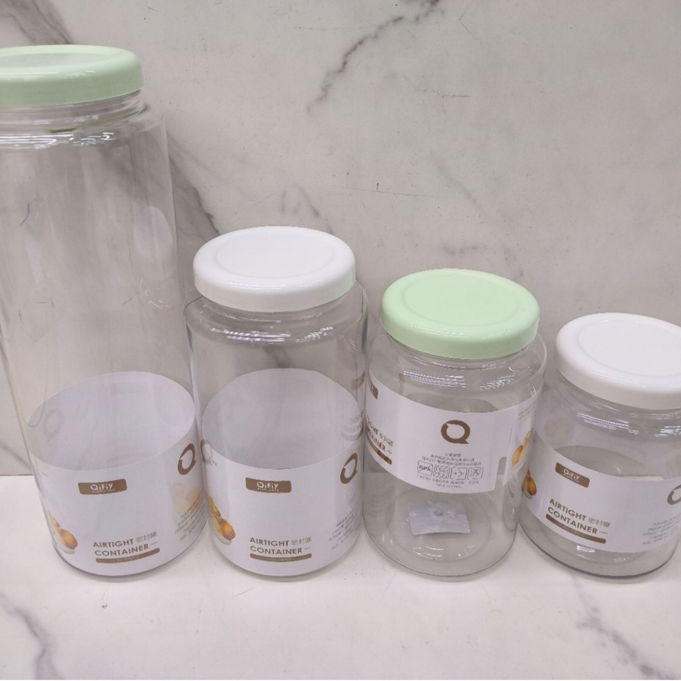 storage box kitchen sealed jar storage tank cereals coffee bean dried fruit container transparent sealed box