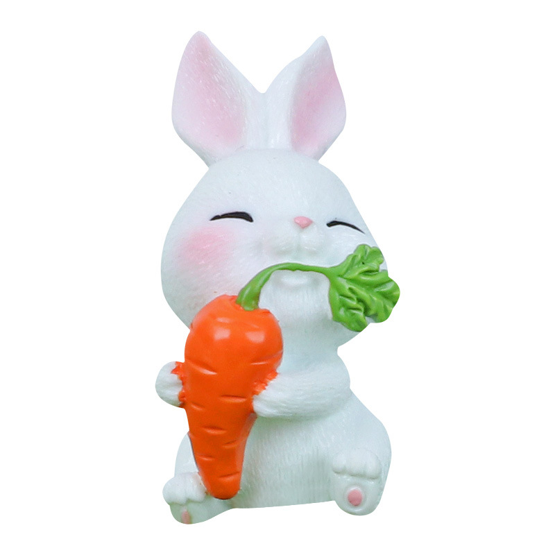 Micro Landscape Ornaments Cartoon Cute Rabbit Gardening Small Animal Resin Accessories Crafts Home Decoration Wholesale