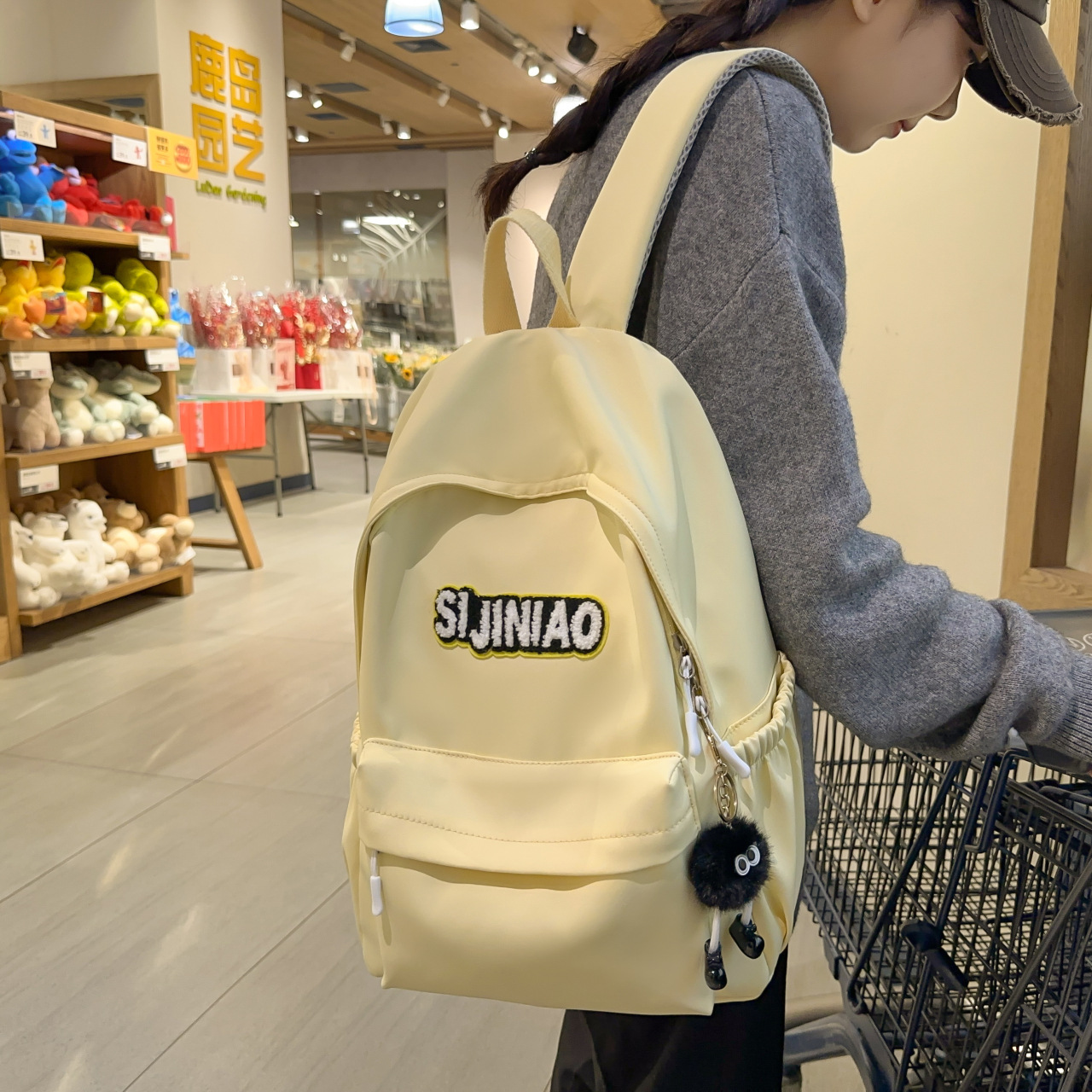 Female High School Student Korean Style Ins Backpack Retro Easy Matching Minority Simple Large Capacity Junior High School College Students Schoolbag