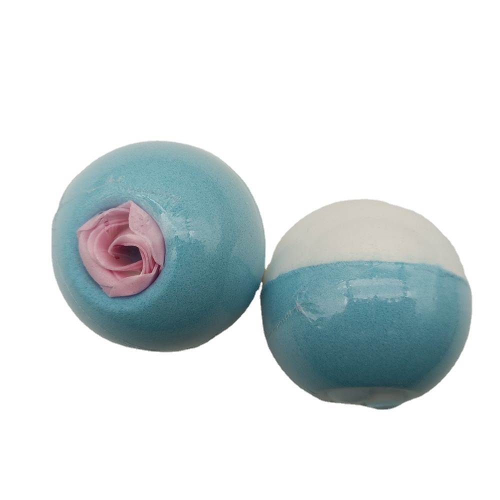 亚马逊厂家皂花精油泡澡球 跨境bath bombs糖果香氛爆炸浴盐球