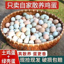 50枚土鸡蛋绿壳乌鸡蛋混合装新鲜散养儿童宝宝营业蛋20枚整箱批发
