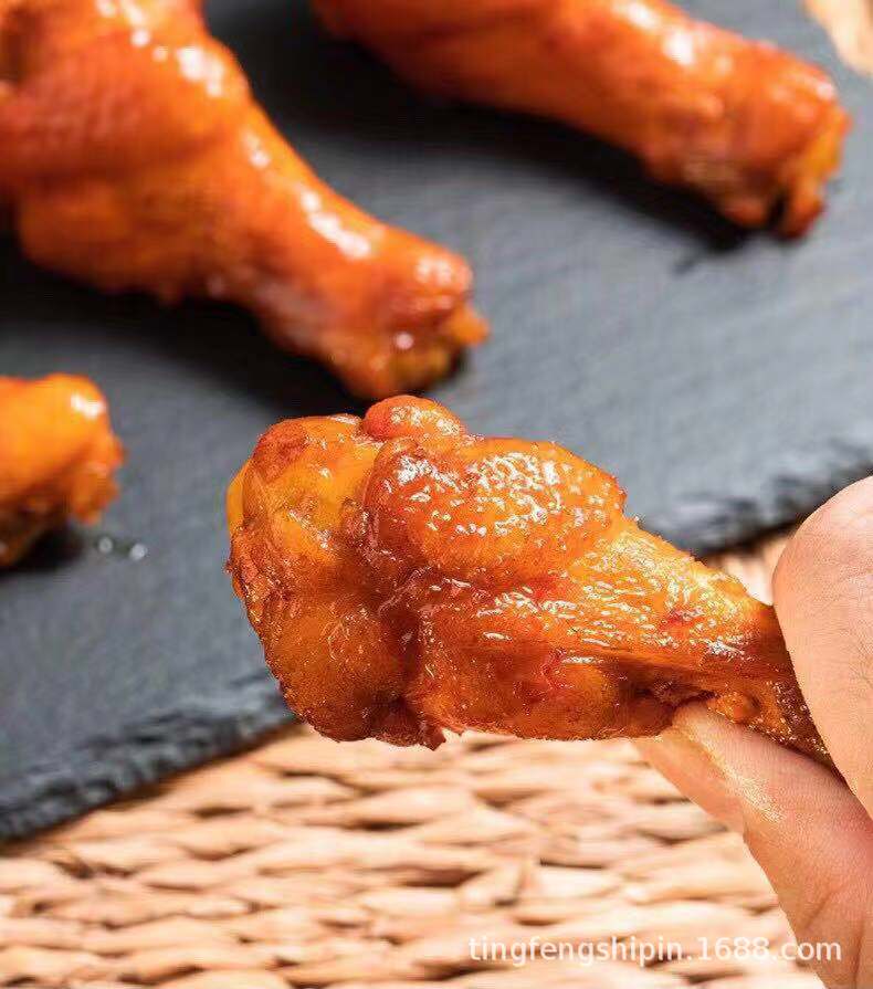 马马妈袋装鲜卤鸡翅根68g蜜汁香烤风味小鸡腿真空独立包装零食