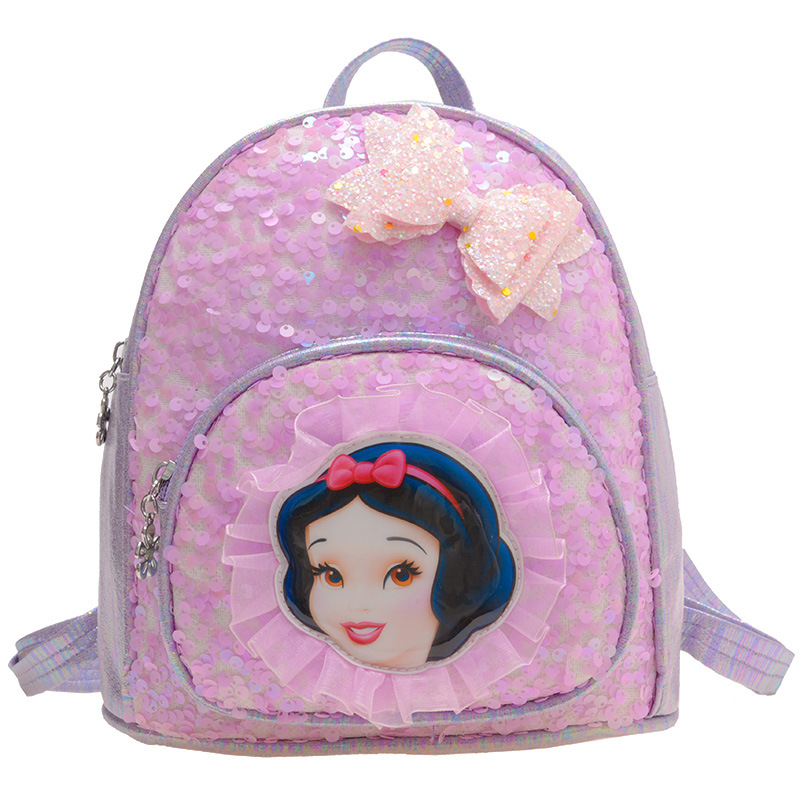 Korean Style Children's Bag Cute Little Princess Sequins Cartoon Backpack Kindergarten Children Travel Lightweight Backpack