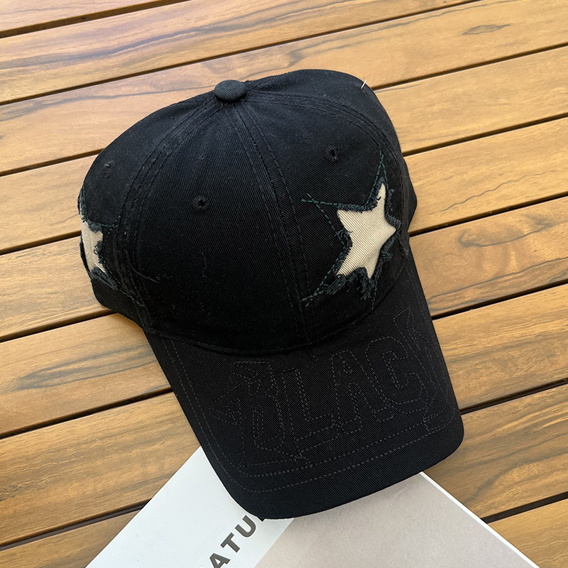 XINGX Baseball Cap Men and Women 2024 New Versatile Retro Face-Looking Small Sun Hat Wide Brim Sun-Proof Peaked Cap