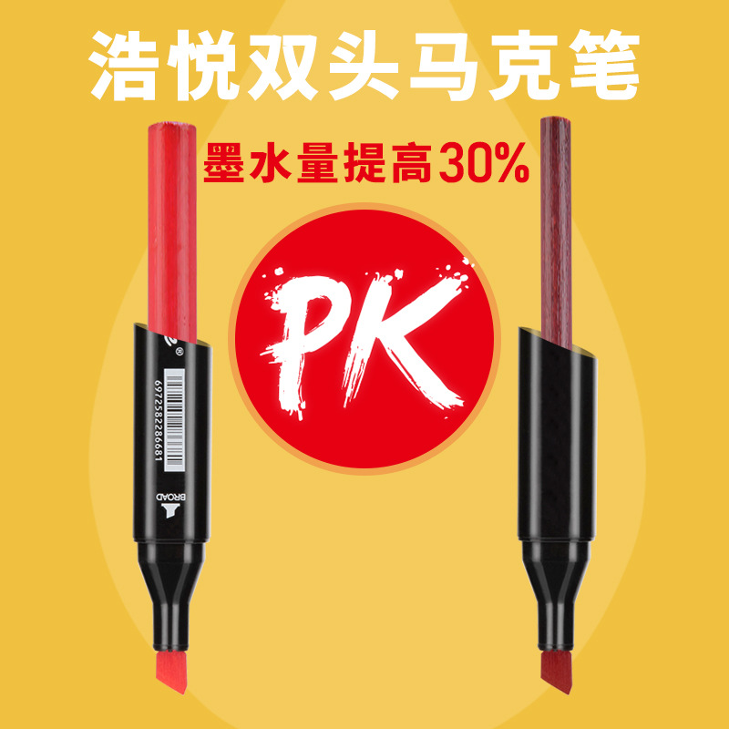 Double head oil marker set children's marker 24 color 48 color 80 color watercolor pen color set wholesale Specification drawing