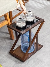 移动折叠式茶水架实木茶台茶水柜家用沙发边几麻将小茶几泡茶桌子