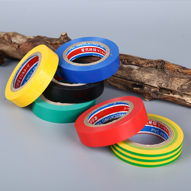 large pvc electrical tape insulation tape wholesale six-color flame retardant electrical insulation tape manufacturer one yuan two yuan