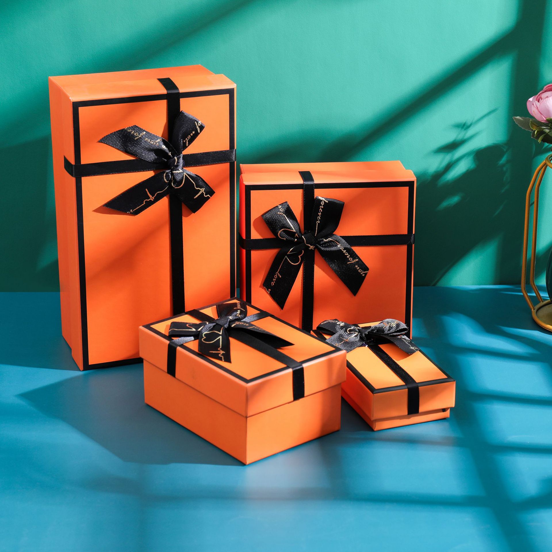 现货口红香水礼盒节日生日礼物盒化妆品包装天地盖创意礼品盒定制