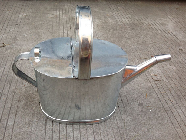 纯手工制作铁皮加油桶 加油壶 注油桶 纯手工白铁皮油壶,洒水壶