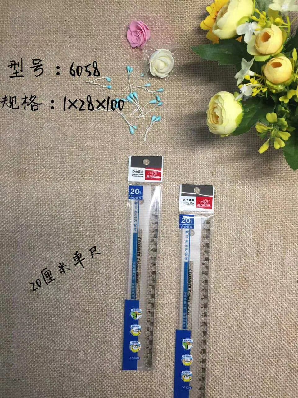 20厘米直尺 英寸 厘米双刻度 智力绘图玩具万花尺 塑料模板厂家自销