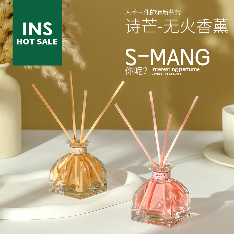 Shi Mang TikTok Hot Bedroom and Toilet mongolian Bag Fire-Free Aromatherapy Essential Oil Wholesale Car Air Freshener