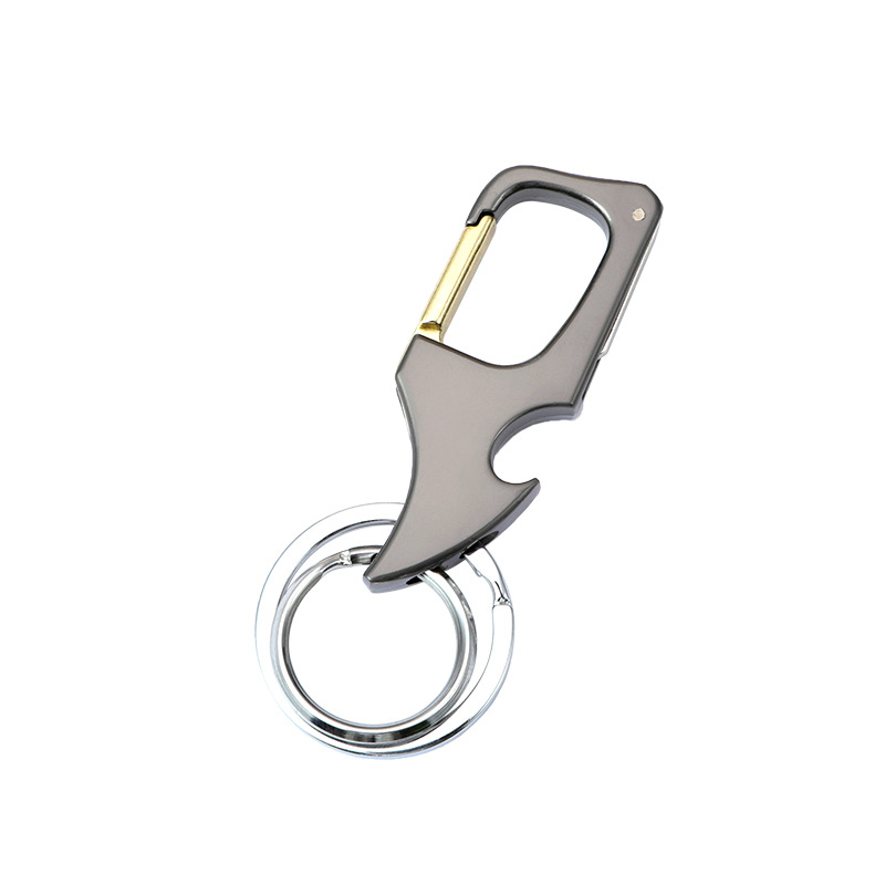 Factory Direct Sales Creative Multi-Functional Keychain Bottle Opener Keychain with Knife Detachable Express Belt Buckle