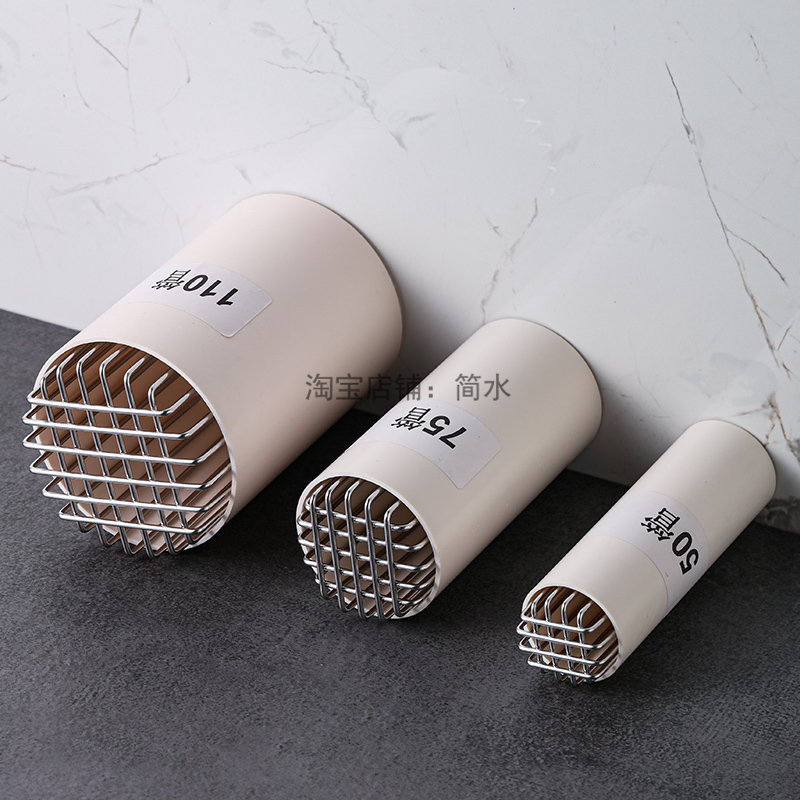 ll花园防堵过滤网下水道防鼠网罩排风管防鸟110管圆形排水户外地