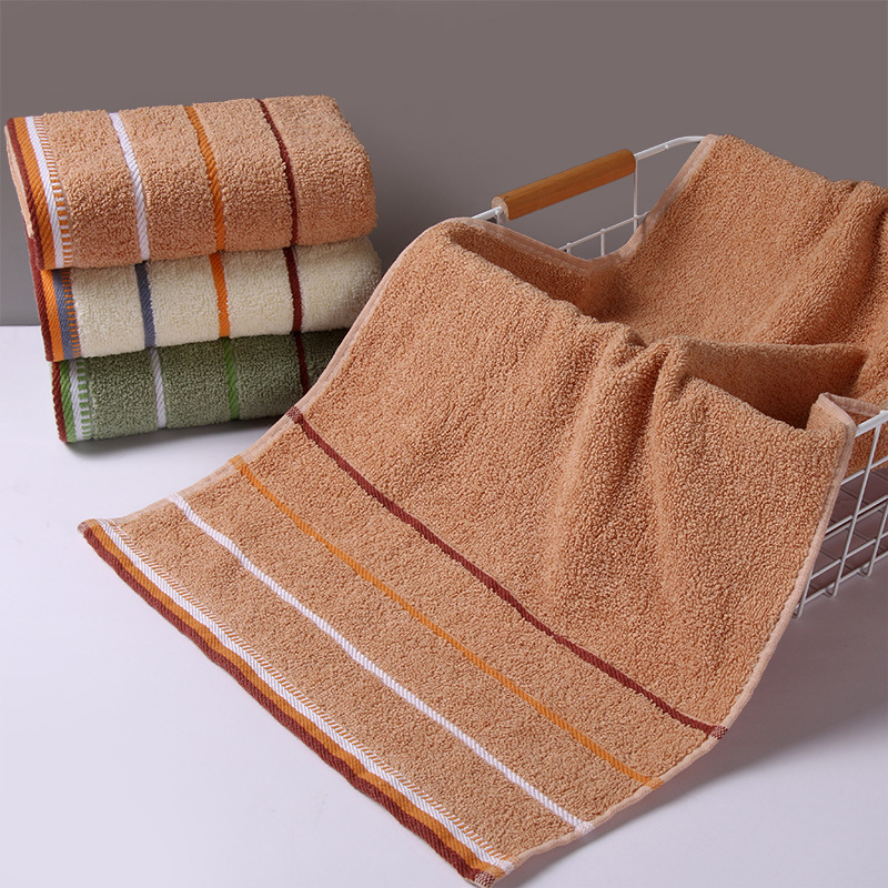 Towel Cotton Wholesale Absorbent Thick Soft Plain Gift Embroidery Household Face Towel Full