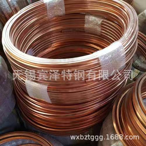 软态紫铜方管盘管 软态紫铜矩形管盘管 软态紫铜圆管盘管