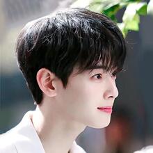 假发男短发黑色齐刘海韩版帅气修脸碎盖头学生发型自然蓬松全头套