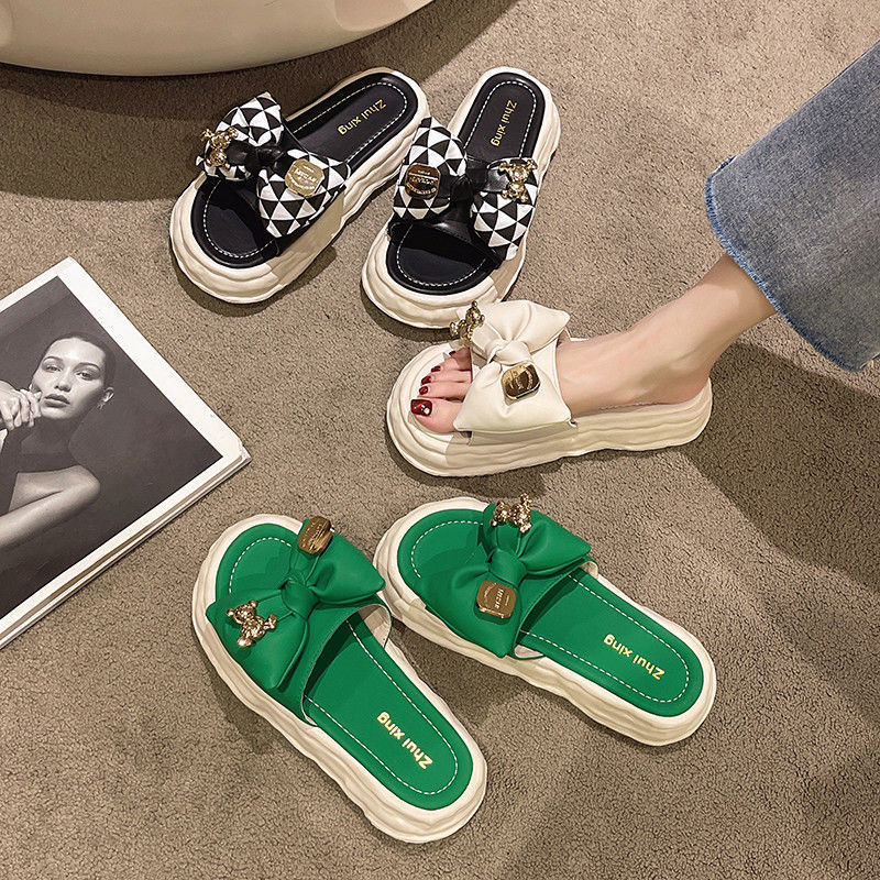 仙女风凉拖女夏外穿2022新款溶解可爱松糕鞋海边度假沙滩拖鞋ins