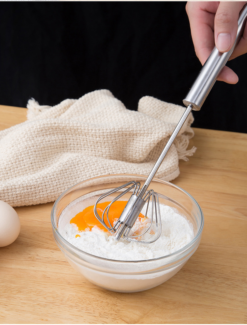 厂家直供不锈钢旋转半自动手持搅拌打蛋器家用烘焙和面器一件代发