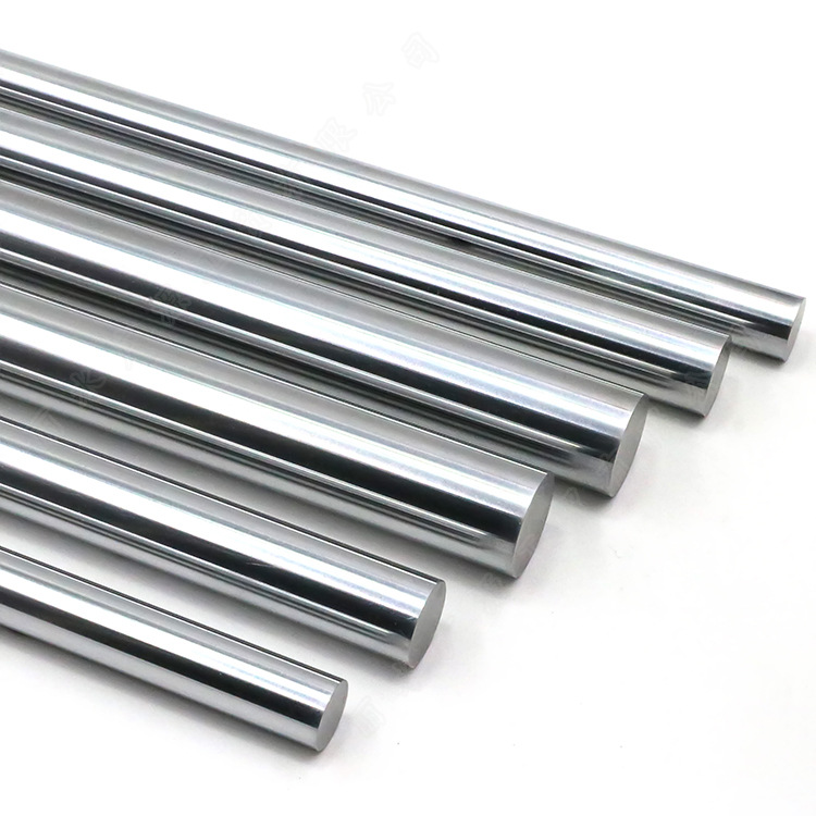 国产可批发淬火光轴导轨高精密直线轴硬轴活塞杆镀铬圆柱