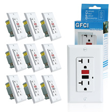 美标单灯GFCI插座南美标准漏电保护插座UL/ETL认证家用插座厂家