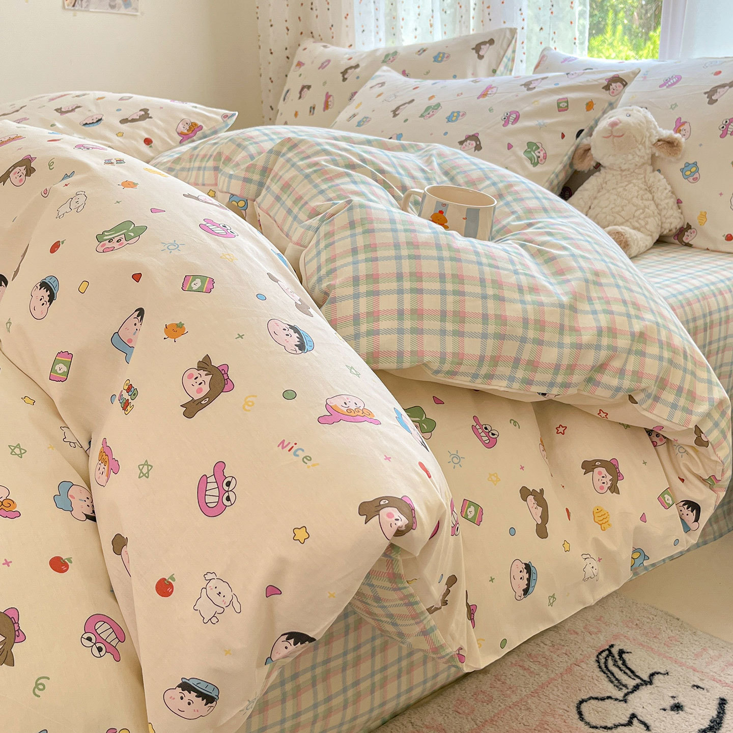 2025新款全棉纯棉四件套碎花床单被套床笠床上用品学生宿舍三件套