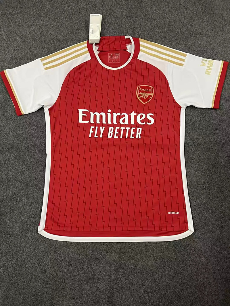 新款23/24阿森纳主场 短袖球衣英超球迷版萨卡厄德高史密斯罗佩佩