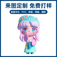 仙女娃娃盲盒公仔定制 pvc注塑软胶钥匙扣手办摆件潮玩玩具定做