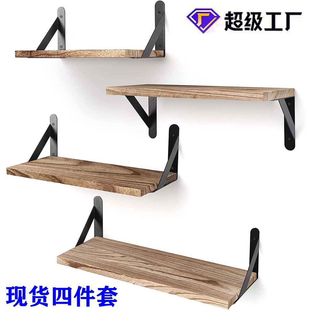 american-style wooden wall shelf solid wood flat partition living room entrance wall bedroom wall storage wall mount