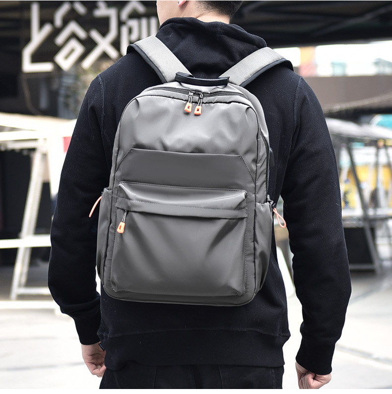 2022 Spring New Casual Stylish and Lightweight Black Computer Bag Large Capacity Travel Bag Backpack Wholesale