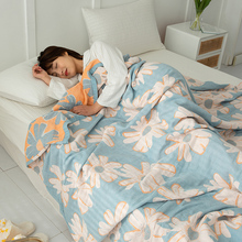 4A9O六层纱布毛巾被冬季单人空调盖毯儿童午睡毛毯薄被子