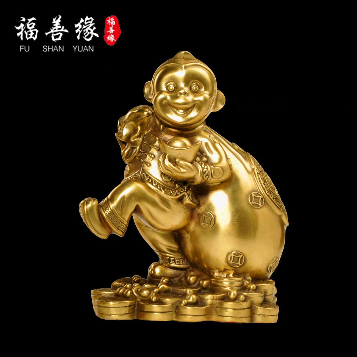 纯铜子摆件风水十二生肖黄铜家居工艺品树脂工艺品礼品中国动物摆