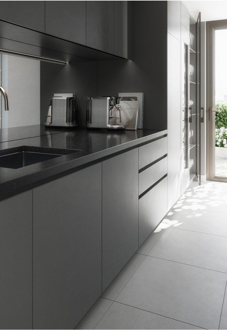 易嘉厨房橱柜免拉手隐形铝合金嵌入式柜门槽上下柜地柜体抽屉拉手