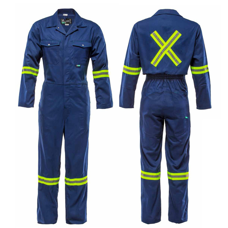 反光阻燃纯棉防火服订做连体工作服来样加工连身防护服