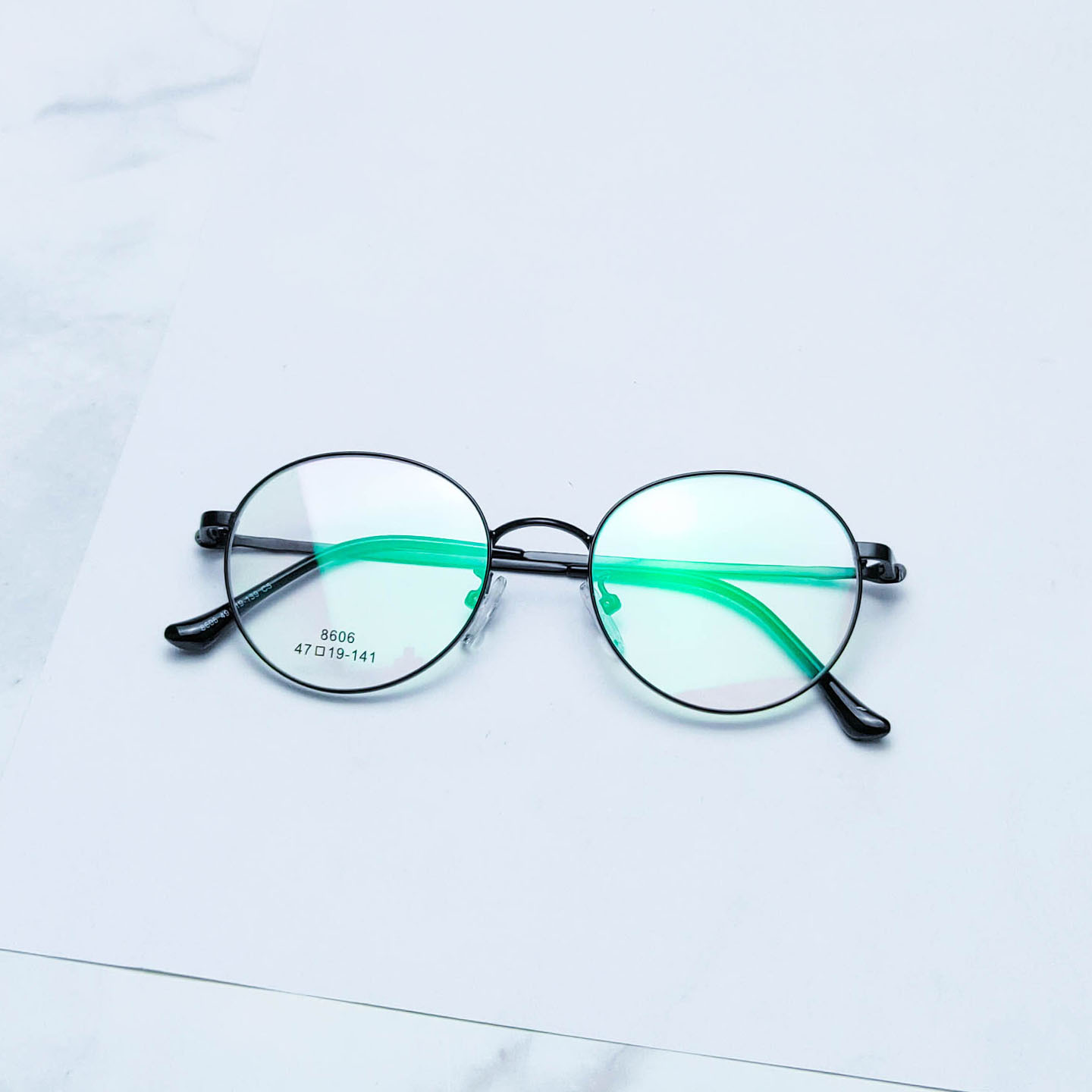 金属新款眼镜框批发 椭圆小框复古眼镜架 平光近视镜商务男女