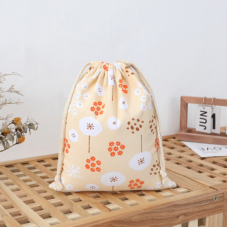 帆布束口袋定制彩色印刷棉布袋定做防尘收纳广告抽绳袋加印logo