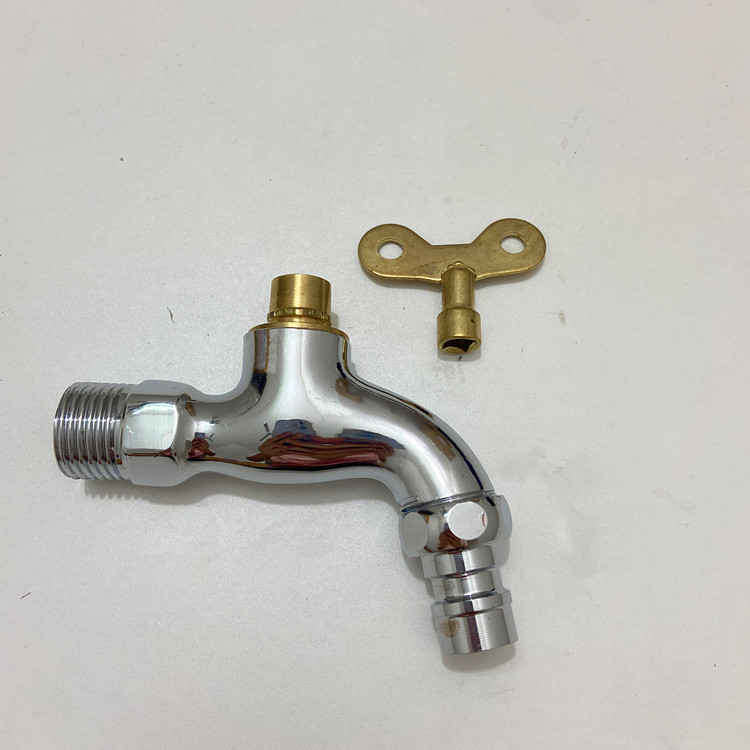 防盗带锁洗衣机水龙头 4分家用户外出租屋带钥匙洗车水嘴-阿里巴巴