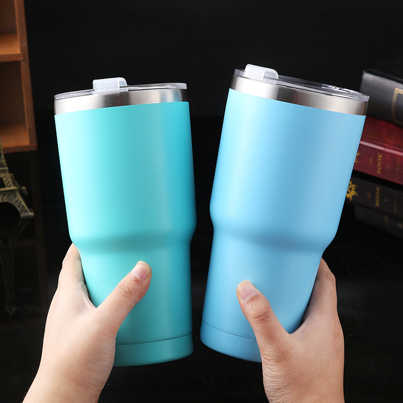 Y216 Heat and Cold Insulation Large Ice Cup New 304 Stainless Steel Thermos Cup Outdoor Large Capacity Cup Gift