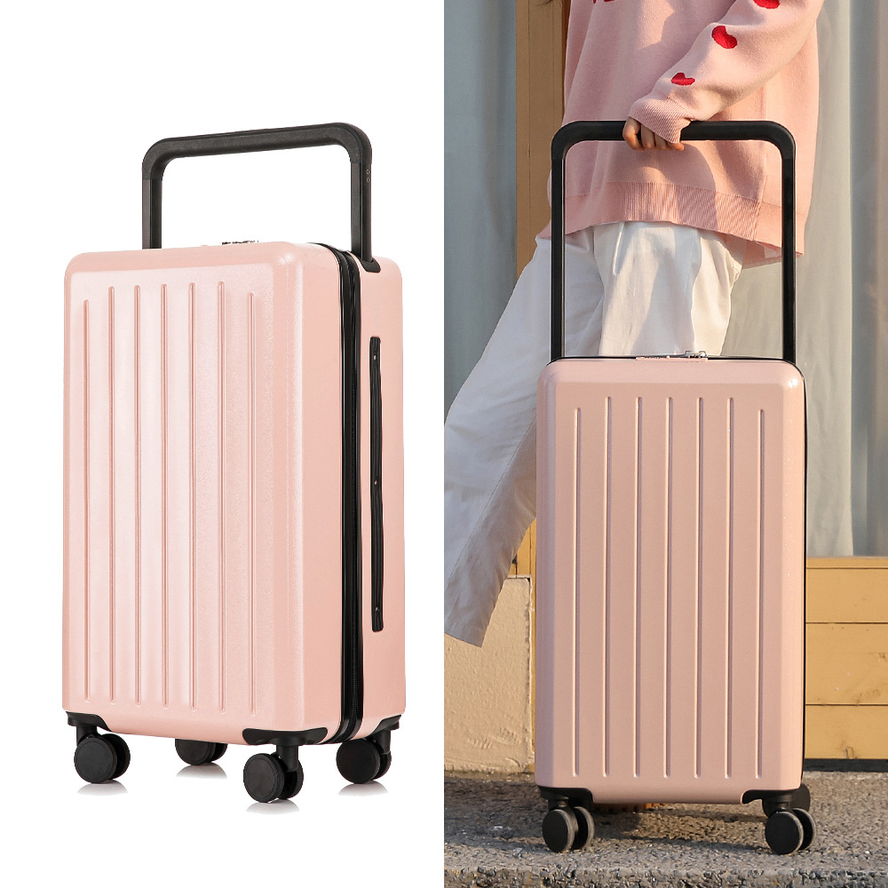 Draw-Bar Luggage Wide Men's and Women's Same Password Suitcase Trolley Case Men's Suitcase Universal Wheel High-End Leather Case Large Capacity