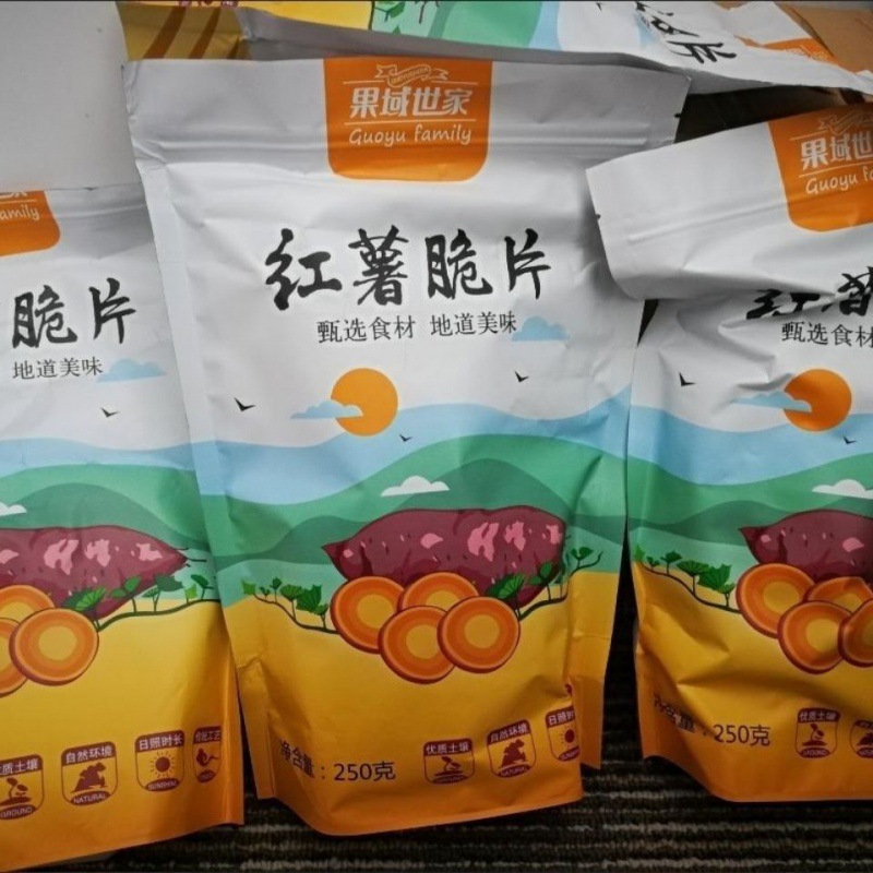 香脆地瓜干500g红薯片非油炸芝麻香番薯干片碳烤薯片零食250g袋装