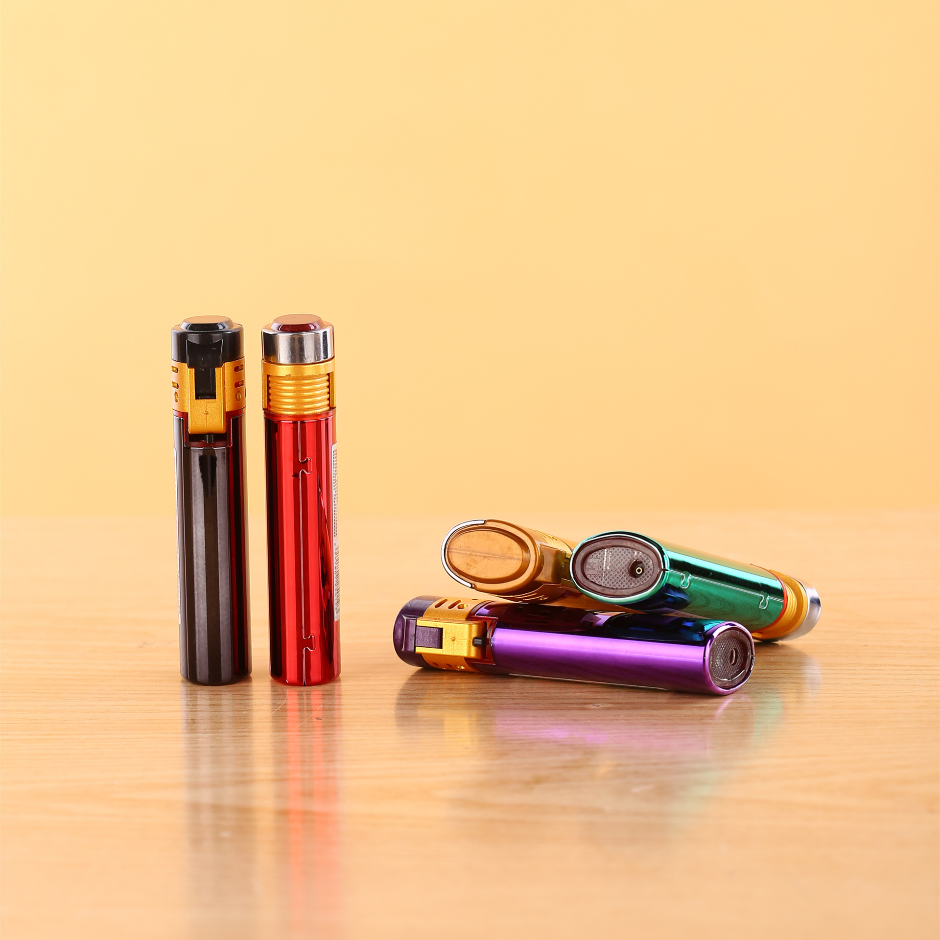 宾隆打火机批发金博弘8013金属防风直冲打火机翻盖广告直冲打火机