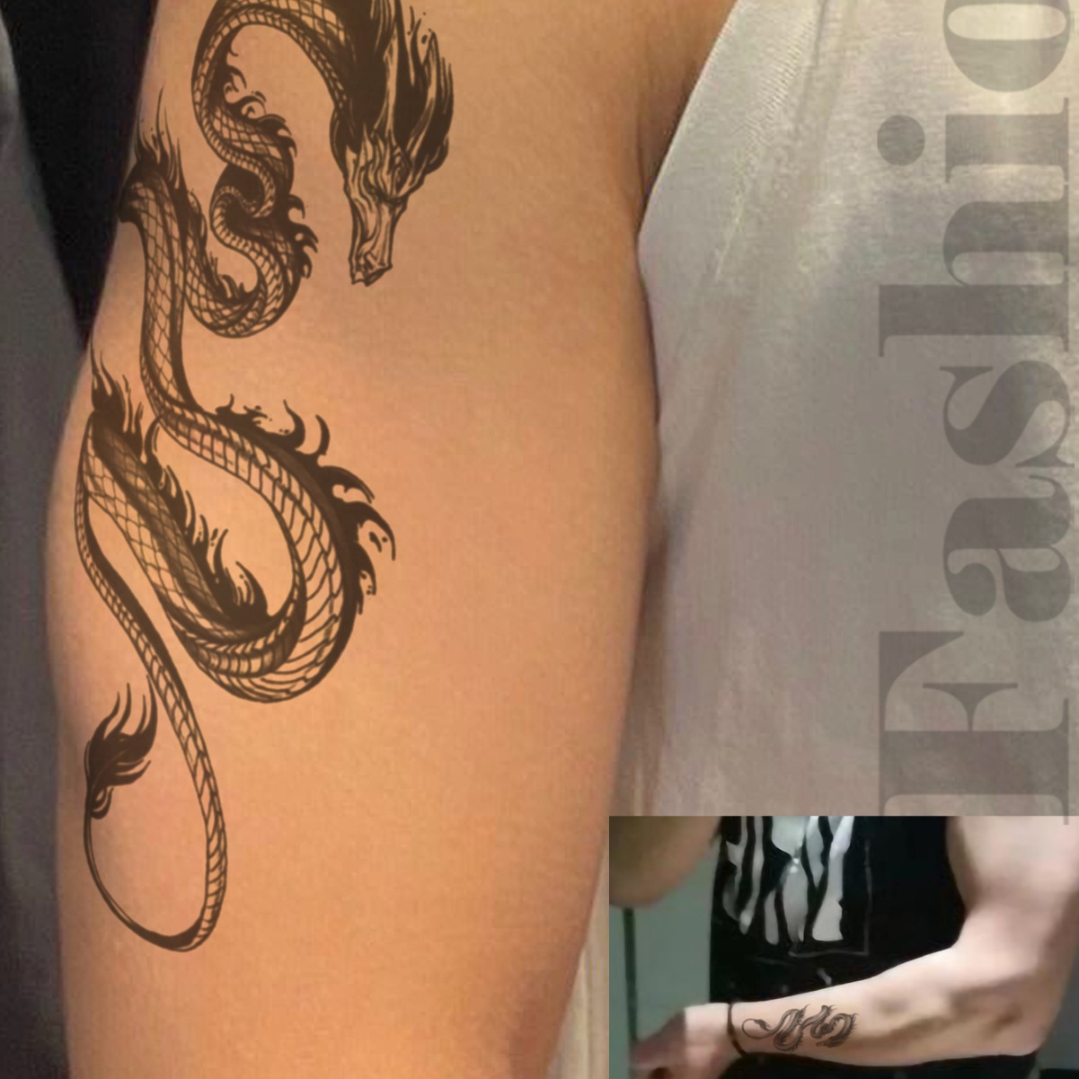 跨境电商平台热销纹身贴纸龙图腾-阿里巴巴