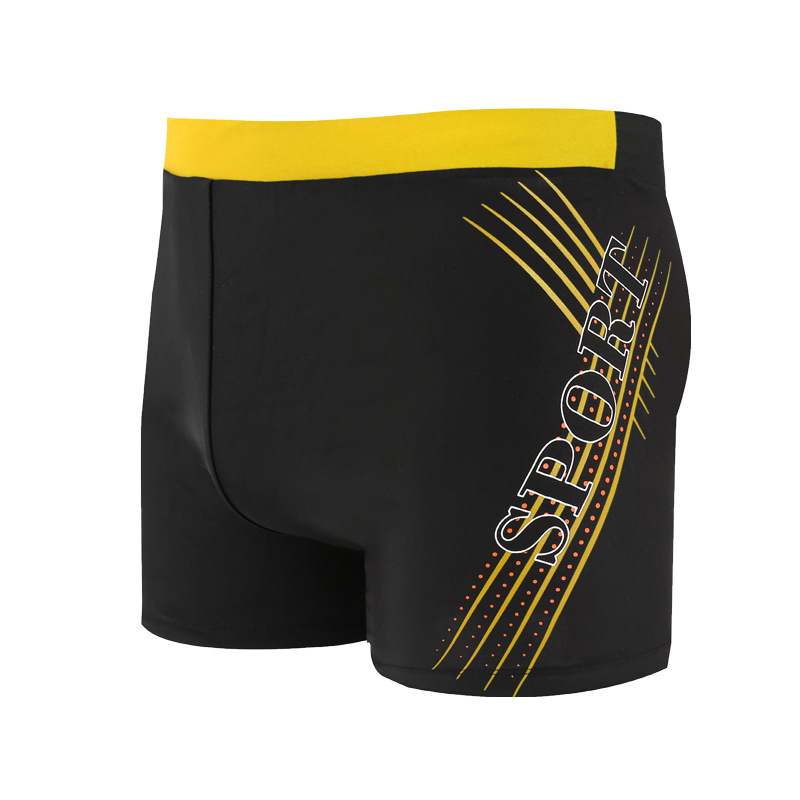 新款男士泳裤平角性感透气沙滩时尚舒适个性男款防尴尬游泳裤批发