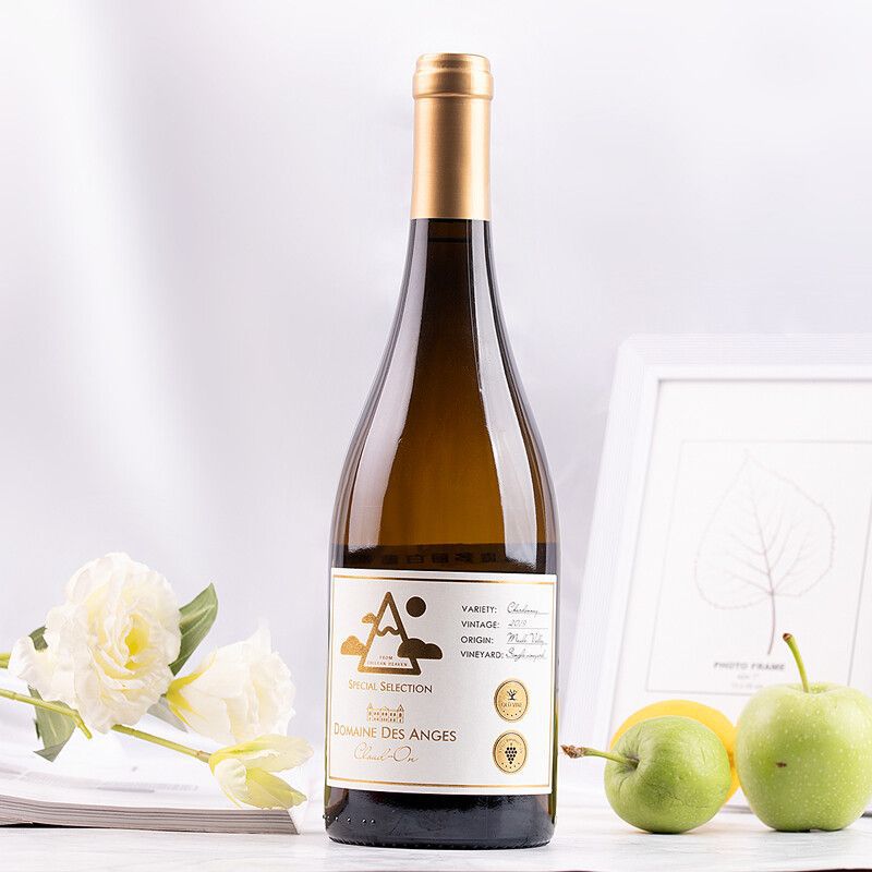 智利限量版特级中央山谷经典霞多丽莎当妮chardonnay干白葡萄酒